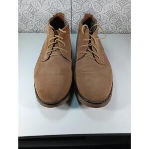 Bruno Marc Mens Chukka Boots Size 11 Tan With Comfort Latex Technology Lace Up